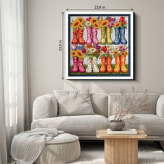Boots de fleurs puzzle 1000 pièces