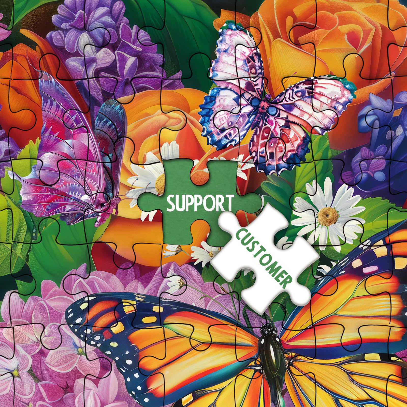 Spring Butterfly Jigsaw Puzzle 1000 Pieces