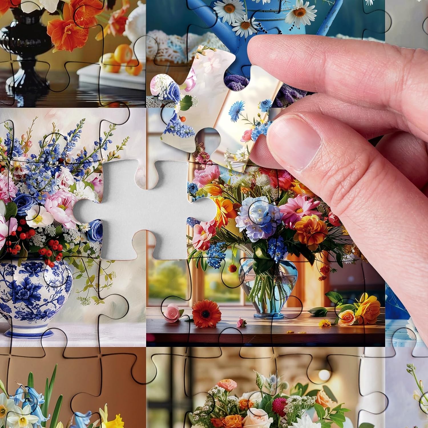 Flower Art Jigsaw Puzzle 1000 Pieces