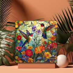 Colorful Flower Hummingbird Jigsaw Puzzle 1000 Pieces