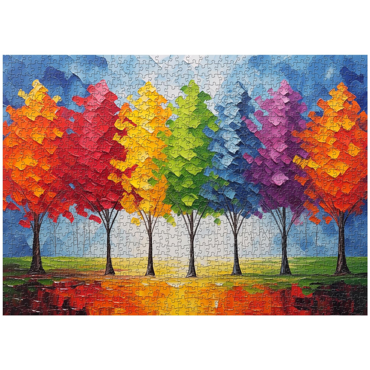 Colorful Tree Jigsaw Puzzle 1000 Pieces
