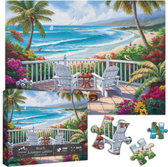 Beach Lounger Jigsaw Puzzle 1000 Pieces