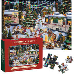 Christmas RV Party Jigsaw Puzzle 1000 Pieces