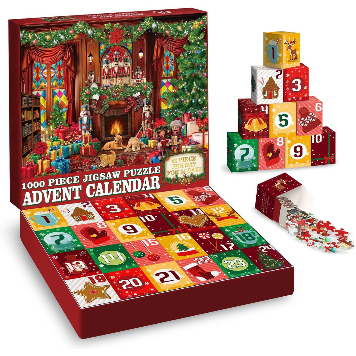 Christmas Delight Advent Calendar Jigsaw Puzzle 1000 Pieces