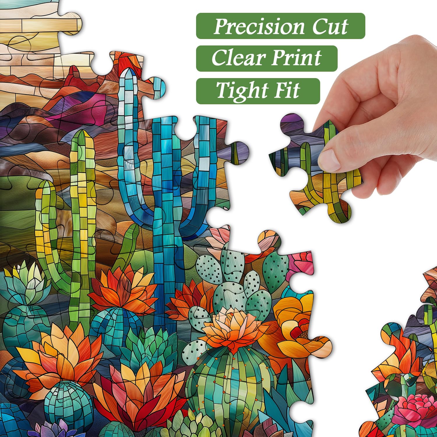 Colorful Cactus Jigsaw Puzzle 1000 Pieces