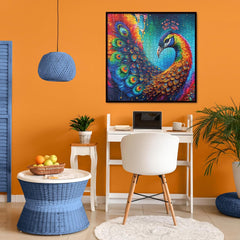 Vibrant Peacock Jigsaw Puzzle 1000 Pieces