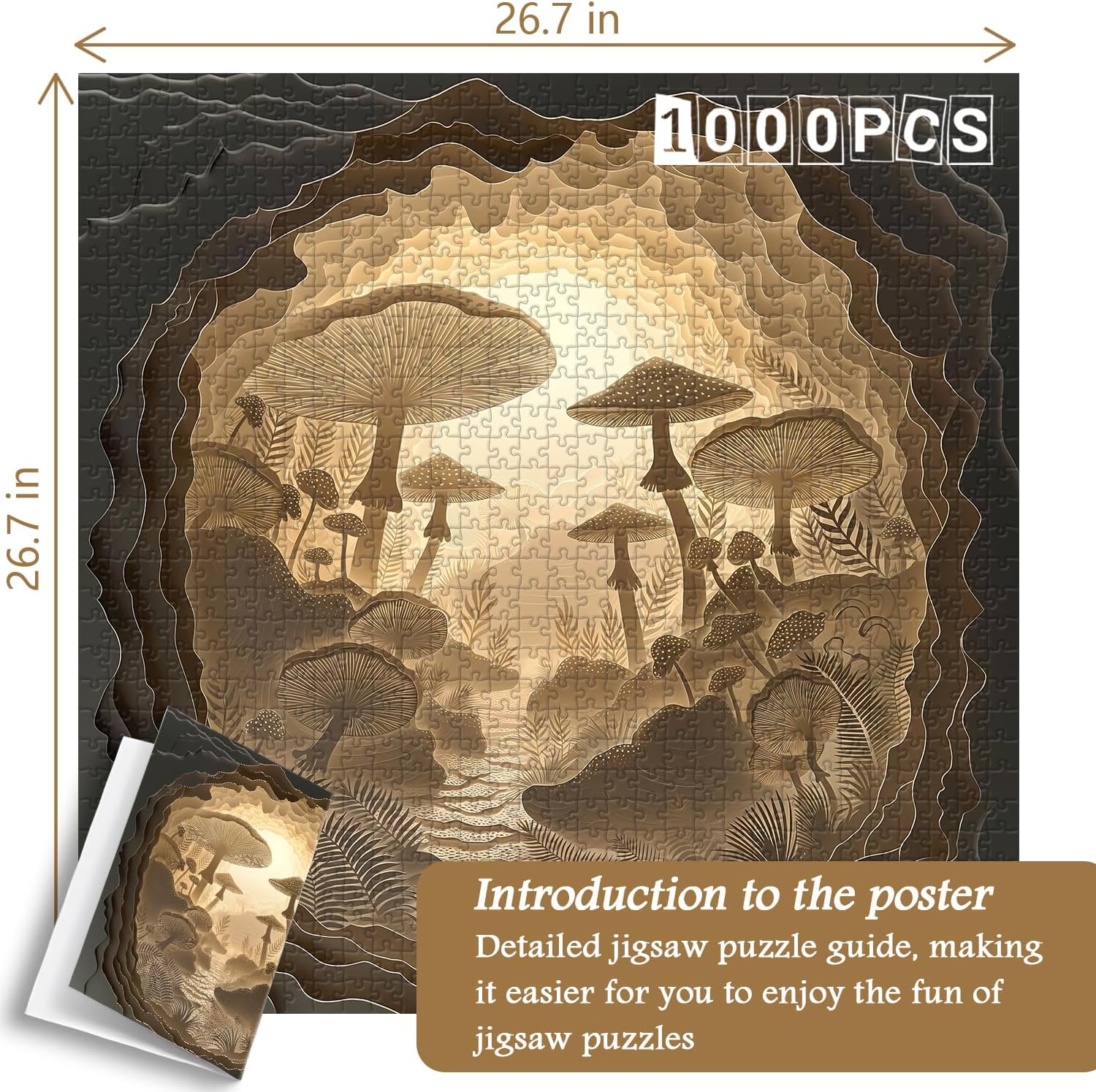 Mushroom Forest Jigsaw Puzzle 1000 Pieces