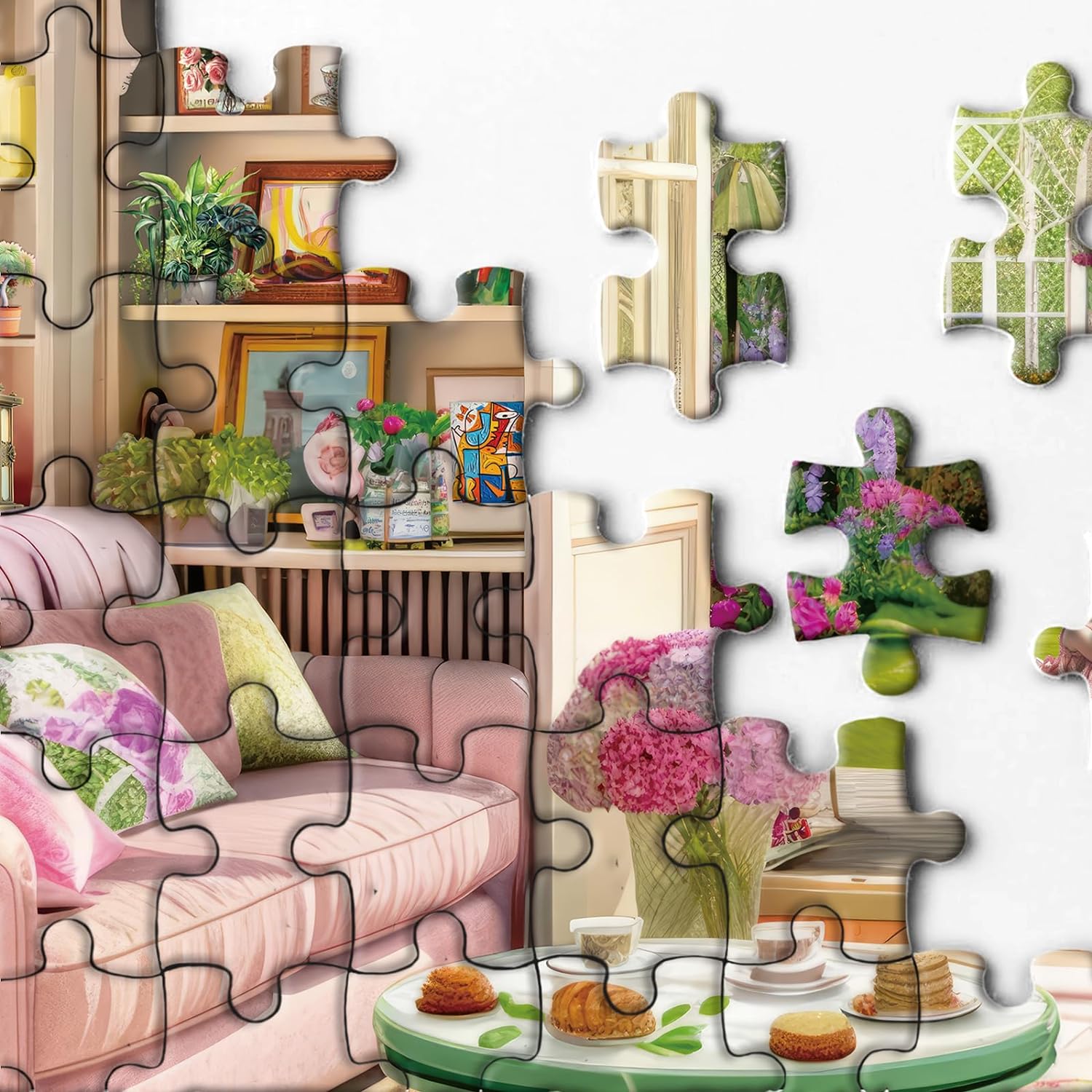 Tea Time Cabin Jigsaw Puzzle 1000 Pieces