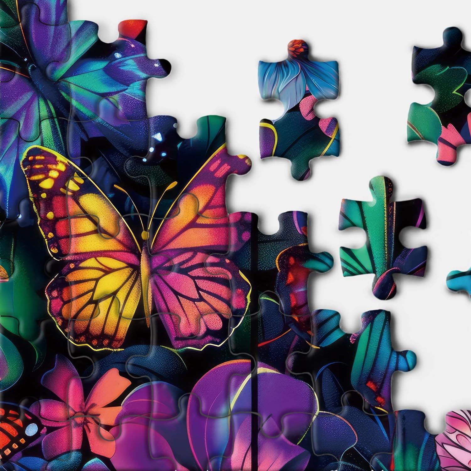 Flower Butterfly Jigsaw Puzzle 1000 Pieces