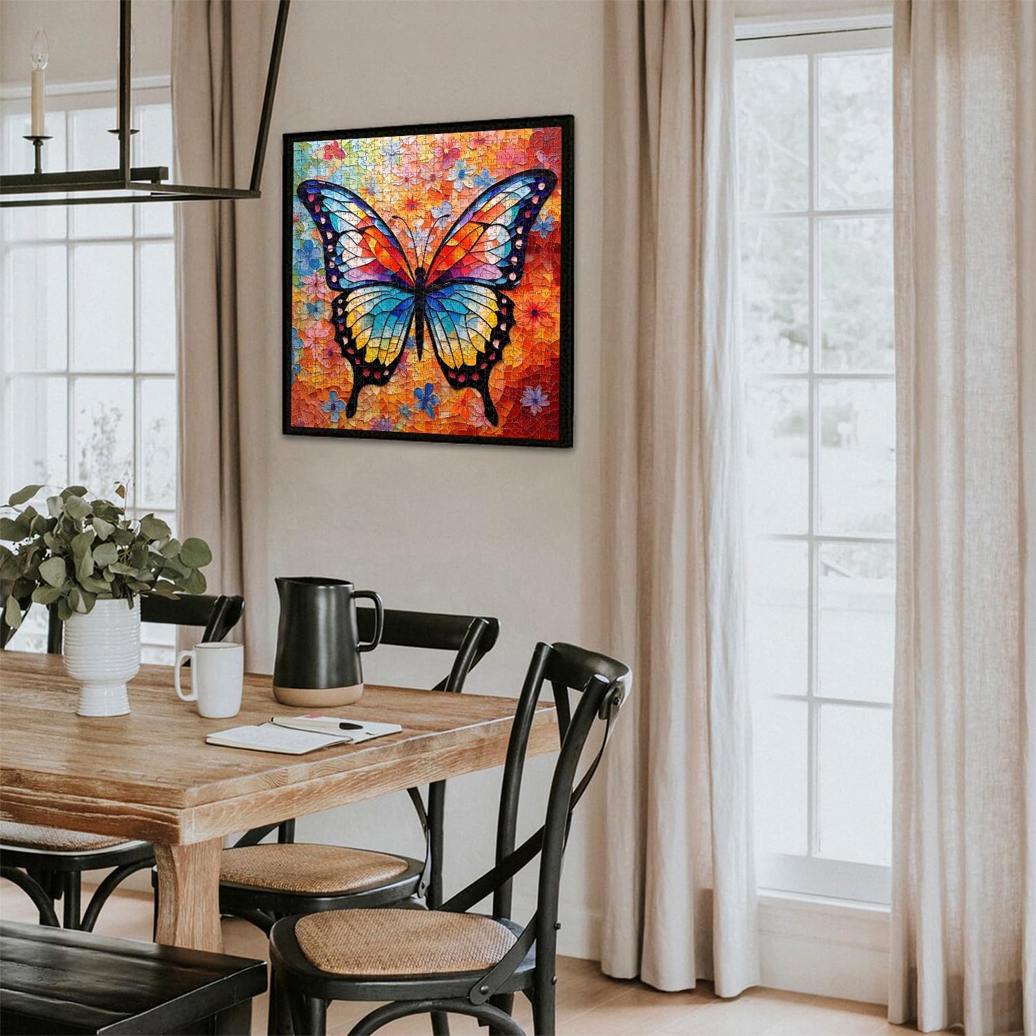Puzzle de 1000 piezas para adultos, colorido, diseño de mariposas y abejas Puzzle de 1000 piezas para adultos, colorido, diseño de mariposas y abejas