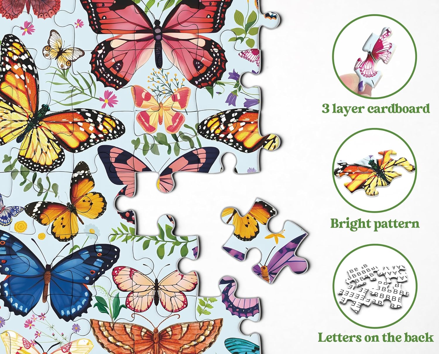 Butterfly Kaleidoscope Jigsaw Puzzles 1000 Pieces