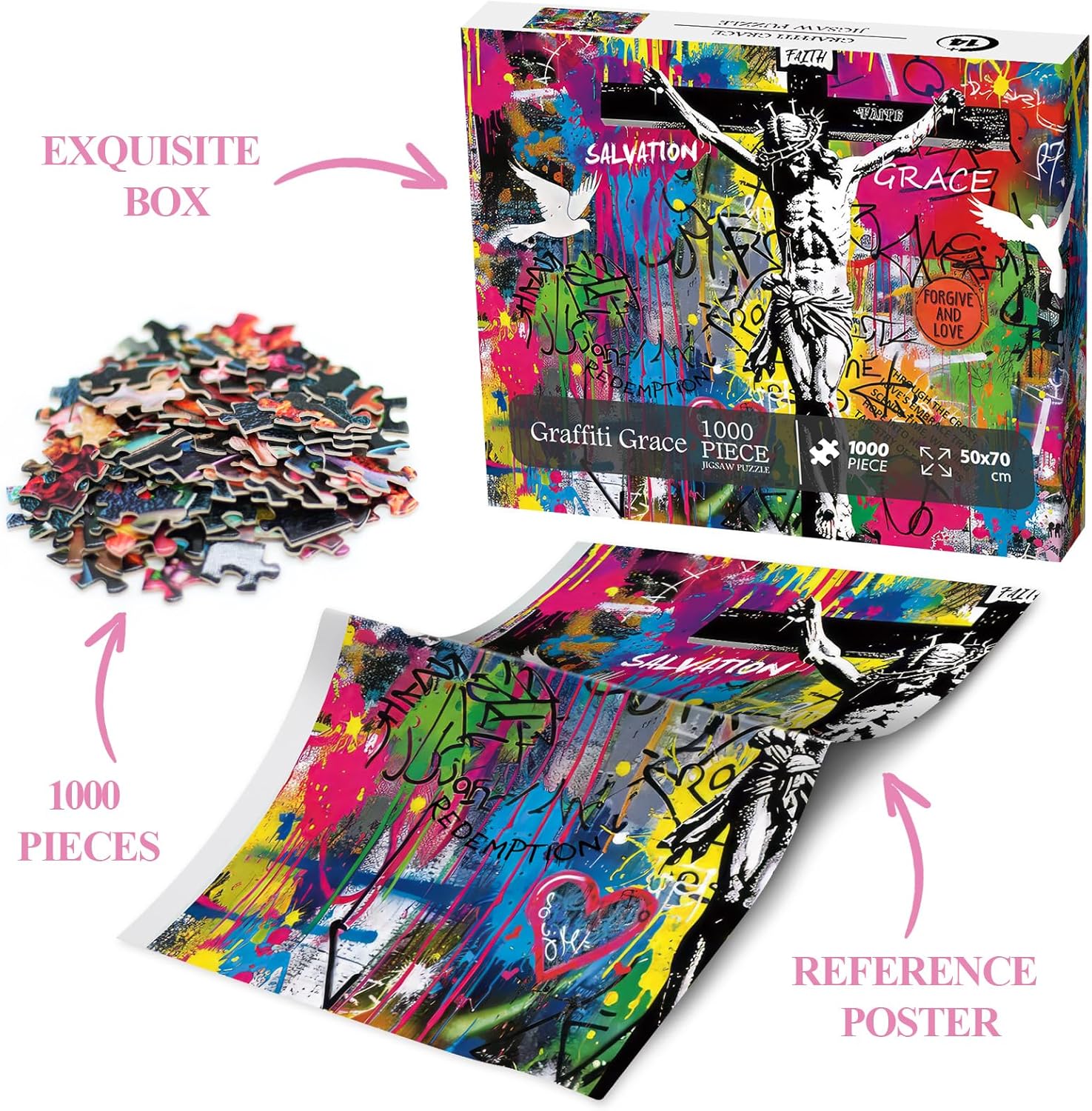 Graffiti Grace Jigsaw Puzzle 1000 Pieces