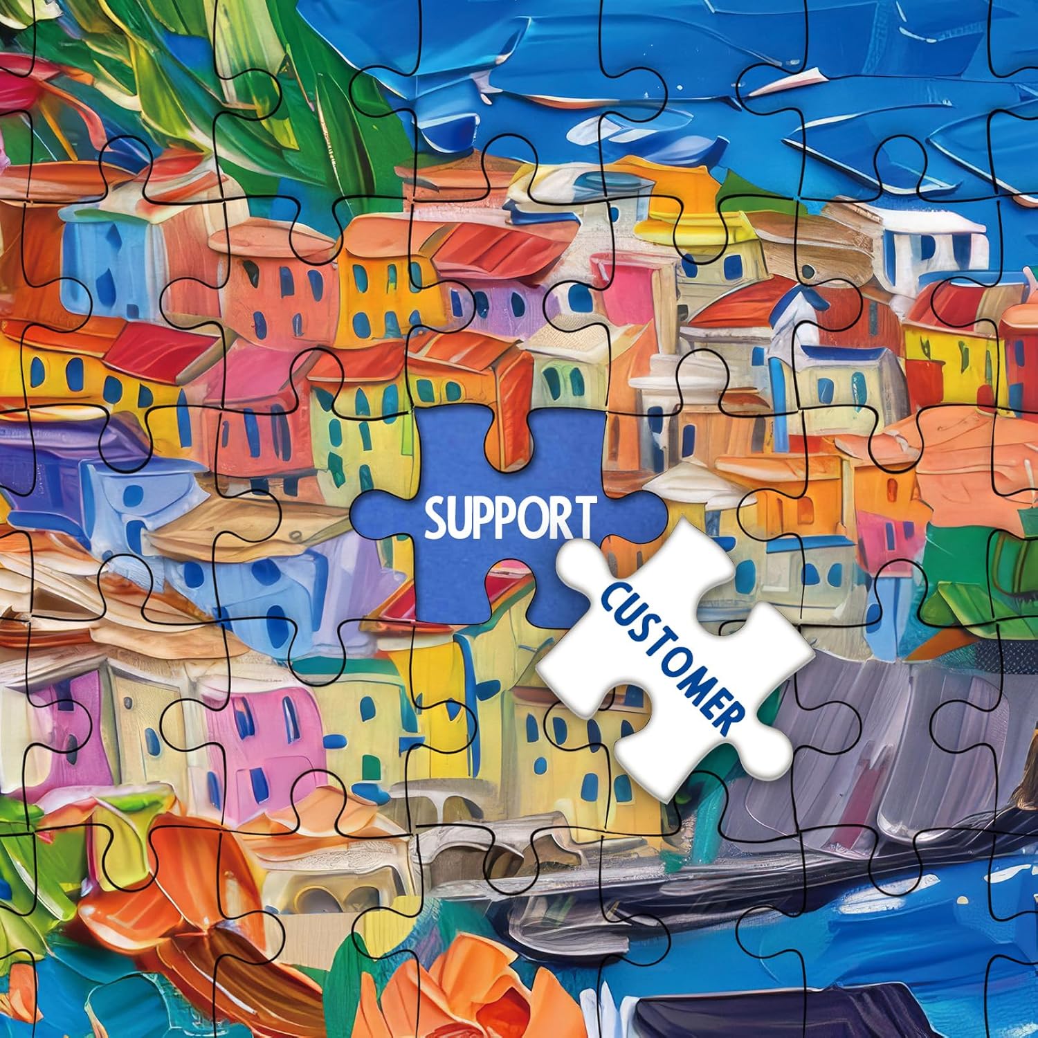 Colorful Cinque Terre Jigsaw Puzzle 1000 Pieces