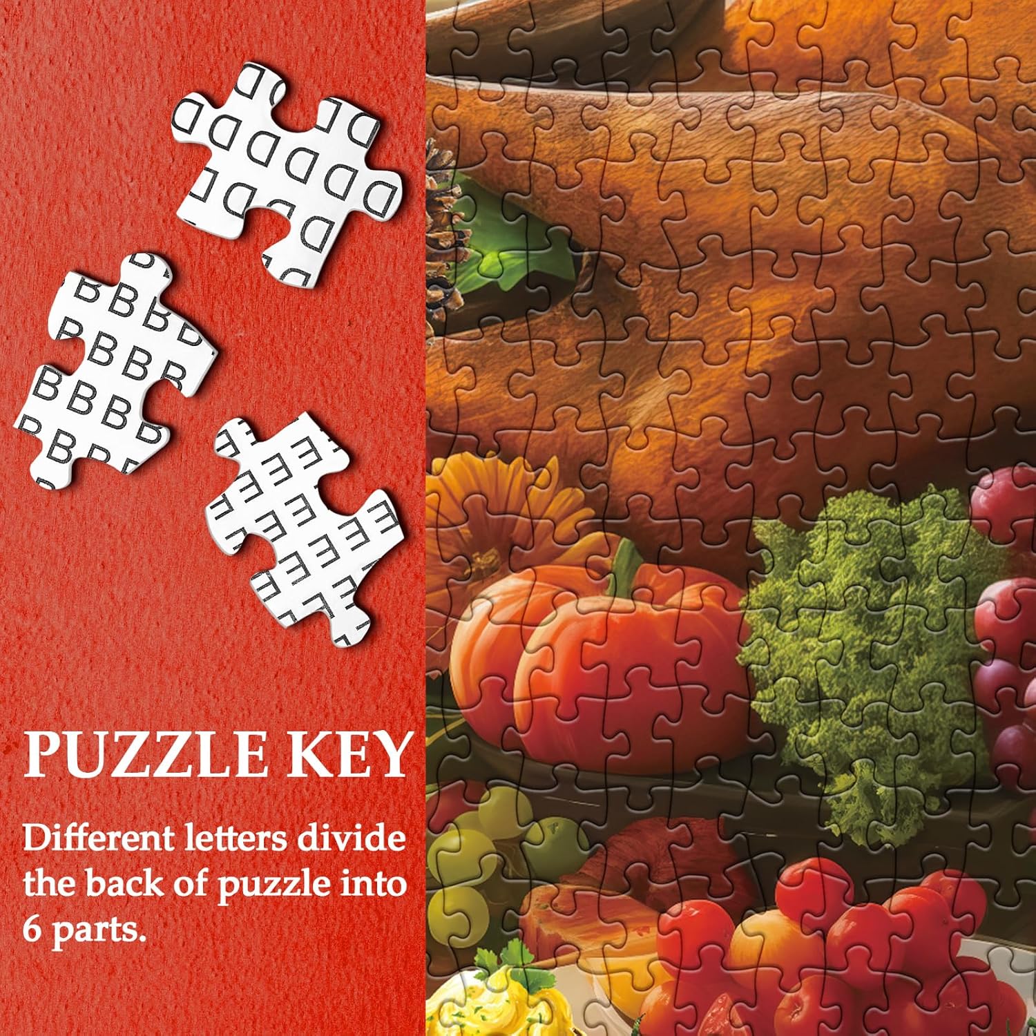 Thanksgiving Dinner Jigsaw Puzzle 1000 Pieces