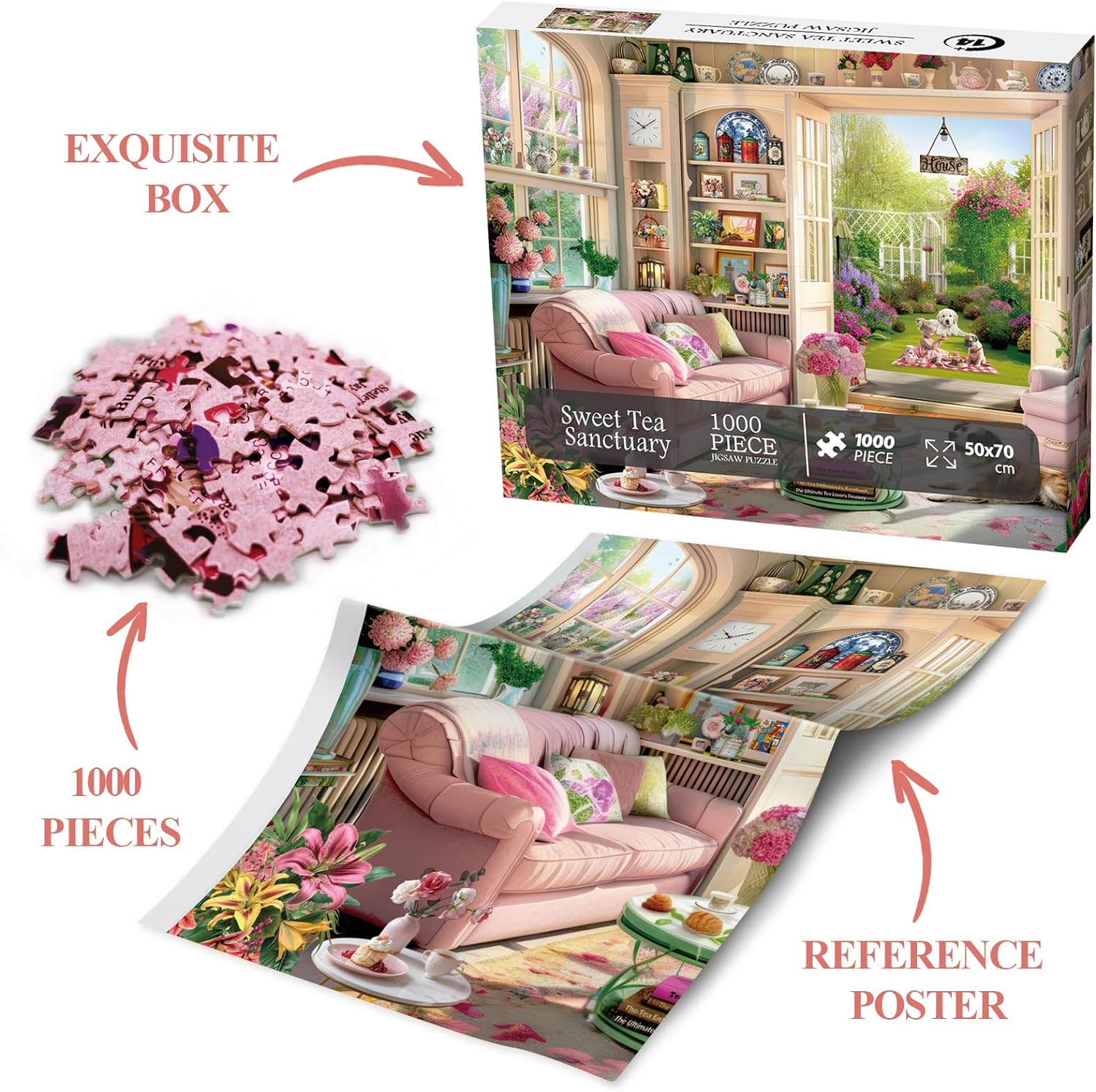 Tea Time Cabin Jigsaw Puzzle 1000 Pieces