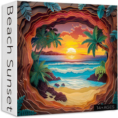 Beach Sunset Jigsaw Puzzle 1000 Pieces