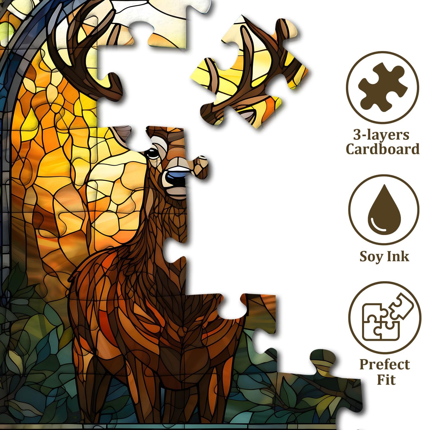 Forest Deer Jigsaw Puzzle 1000 Pieces