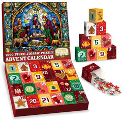 Radiant Nativity Advent Calendar Jigsaw Puzzle 1000 Pieces