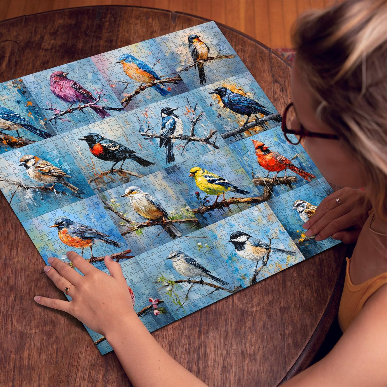 Colorful Birds Art Jigsaw Puzzle 1000 Pieces
