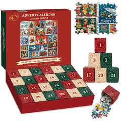 Christmas stamps Advent Calendar Jigsaw Puzzle 1000 Pieces