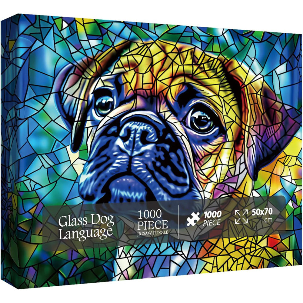 Glass Dog Language Jigsaw Puzzle 1000 Pieces