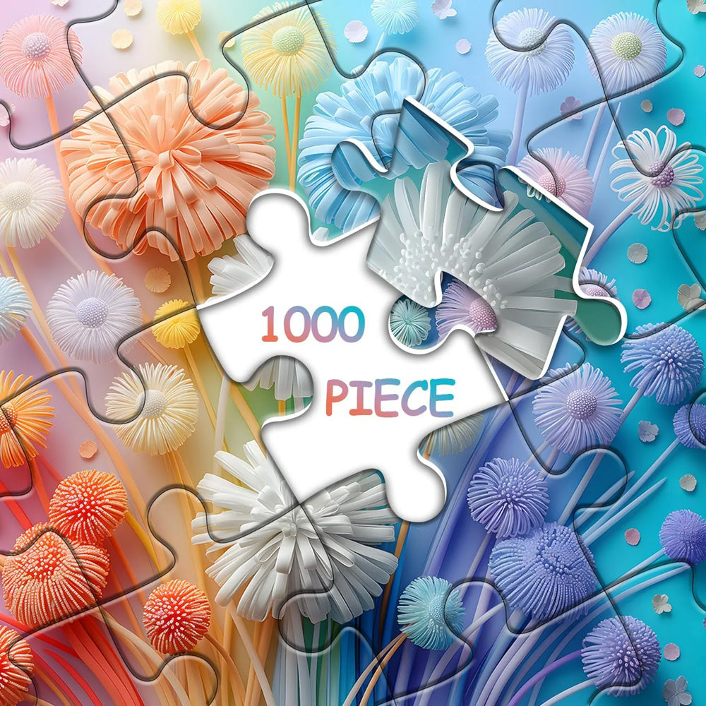 Rainbow Bouquet Jigsaw Puzzle 1000 Piece