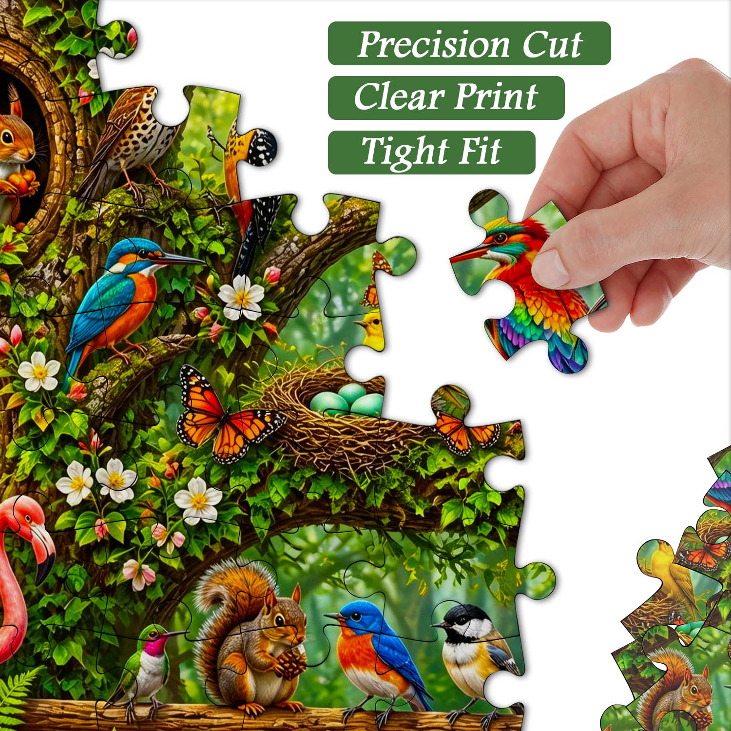 Blossom Tree Wildlife Jigsaw Puzzle 1000 Pieces