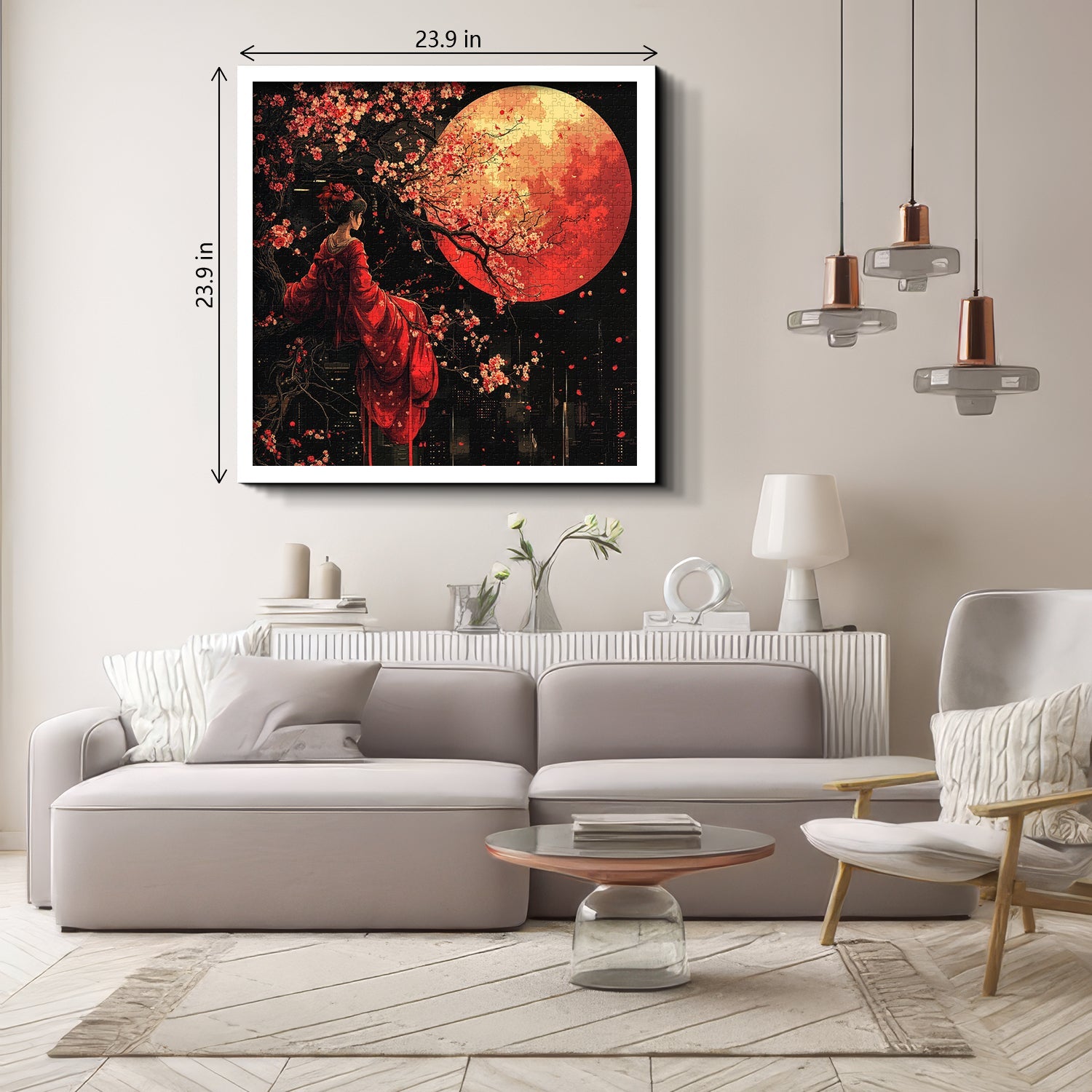 Scarlet Moon Serenity Jigsaw Puzzle 1000 Pieces