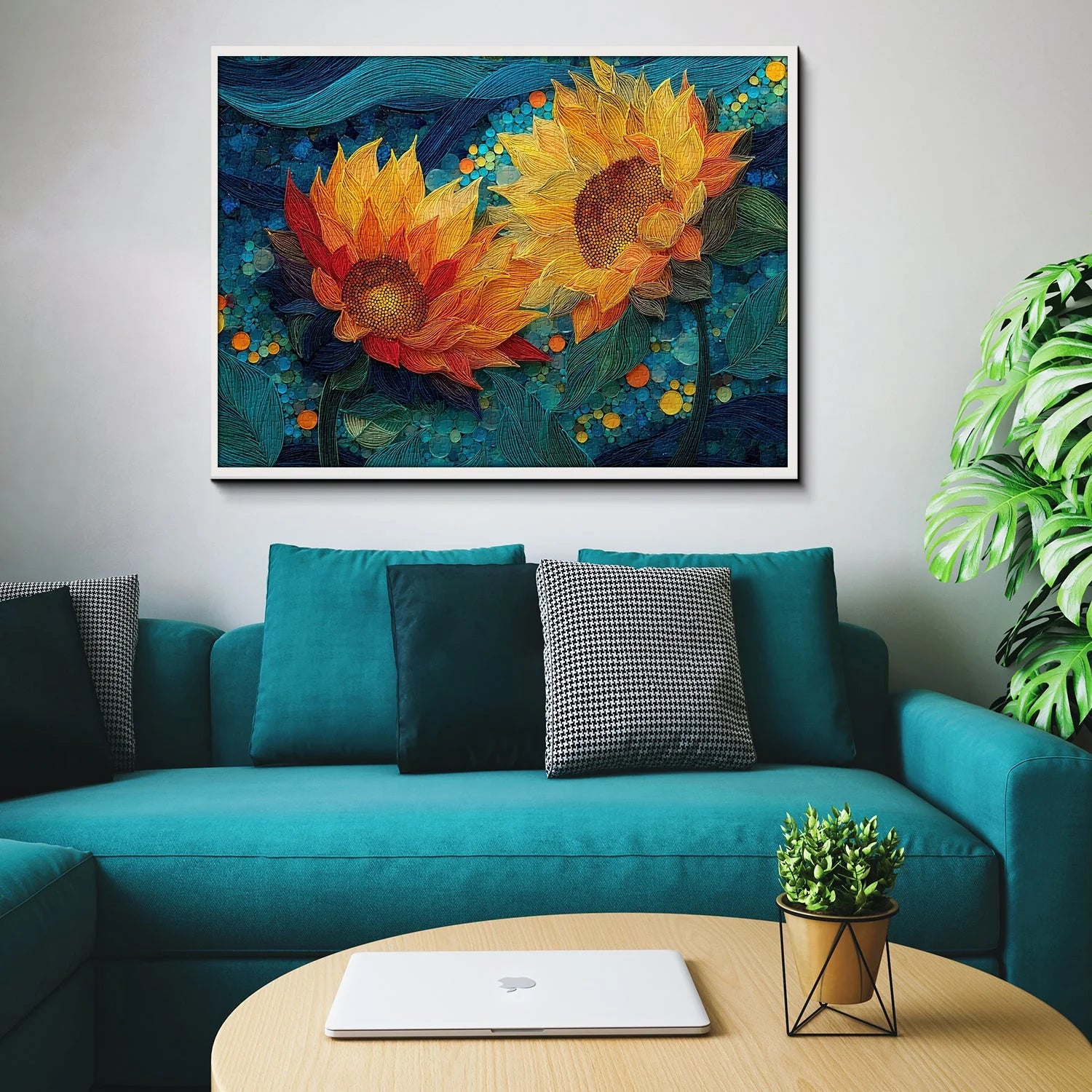 Golden Sunflowers Jigsaw Puzzle 1000 Pieces