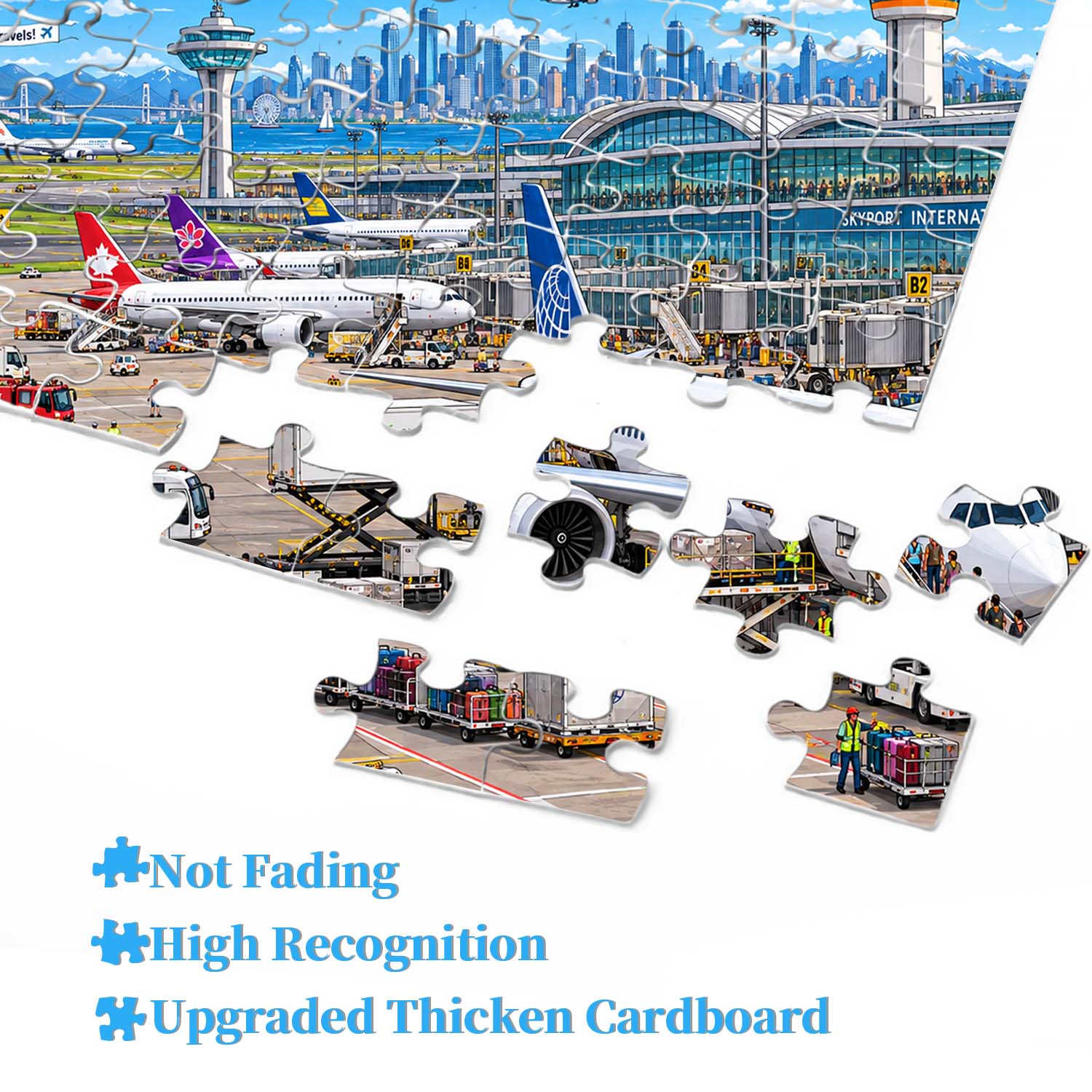 Airport Bustle Jigsaw Puzzle 1000 Pieces