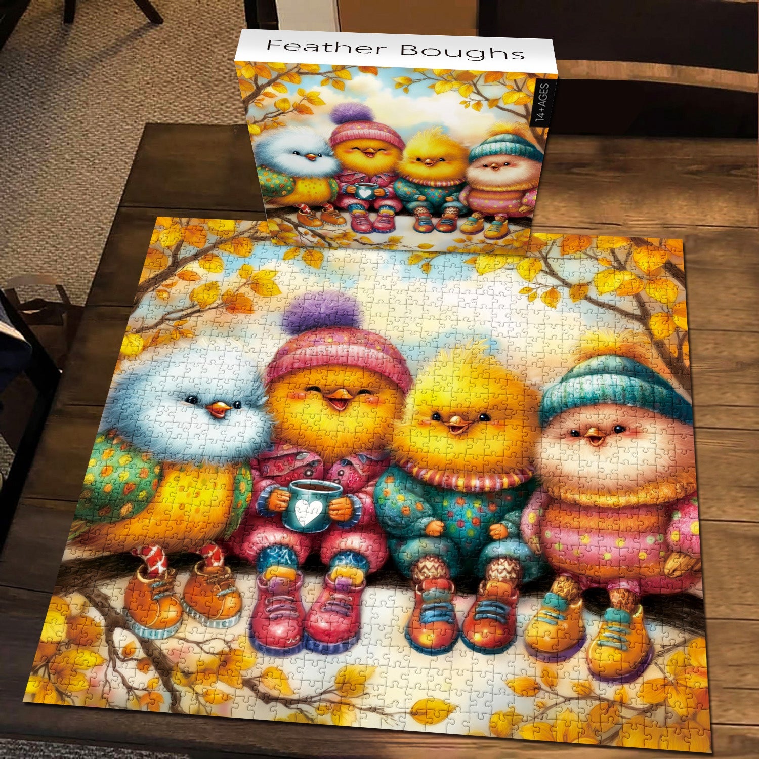 Federzweige Puzzle 1000 Teile