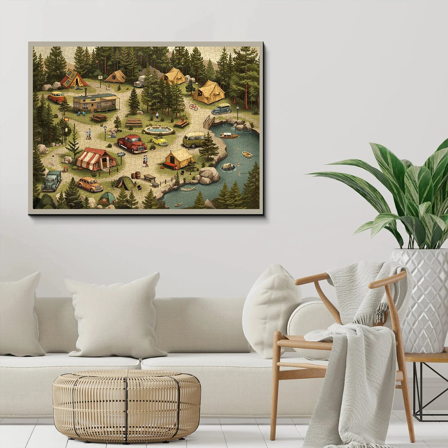 Tempo di campeggio puzzle puzzle 1000 pezzi