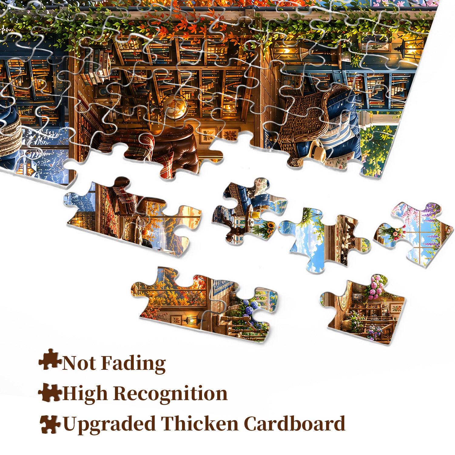 Four Seasons Cottage Jigsaw Puzzle 1000 Pieces