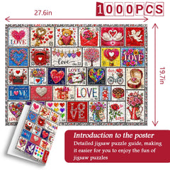 Love Stamp Collection Puzzle 1000 Teile