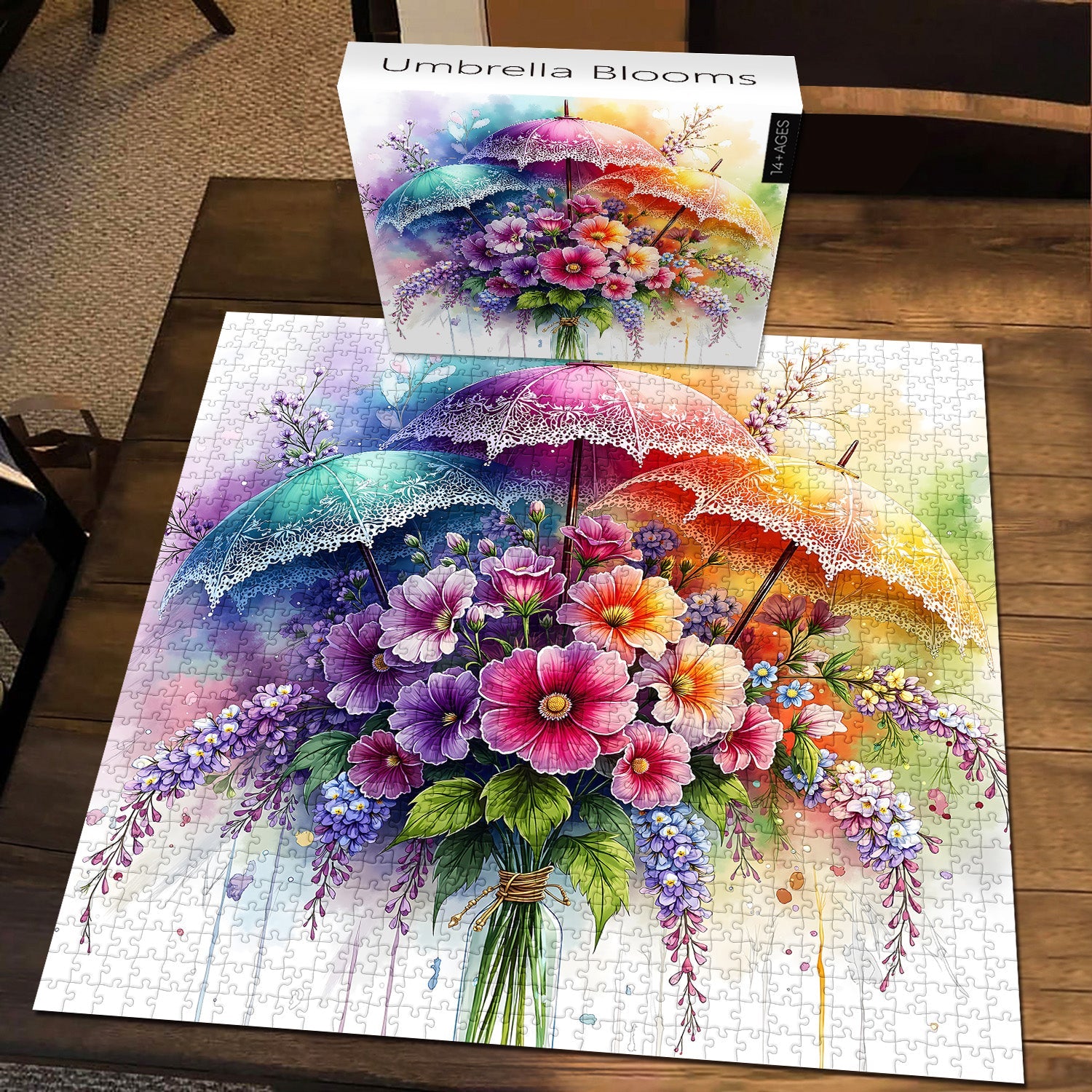 Regenschirmblüten-Puzzle 1000 Teile