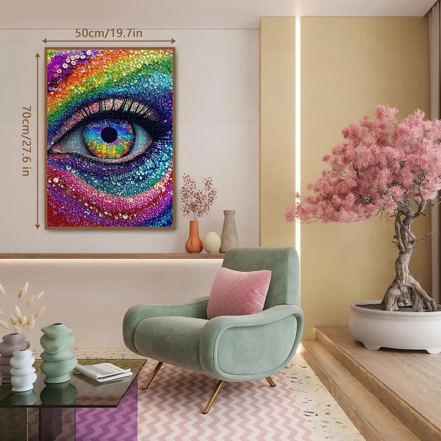 Rainbow Eye Puzzle de puzzle 1000 pièces