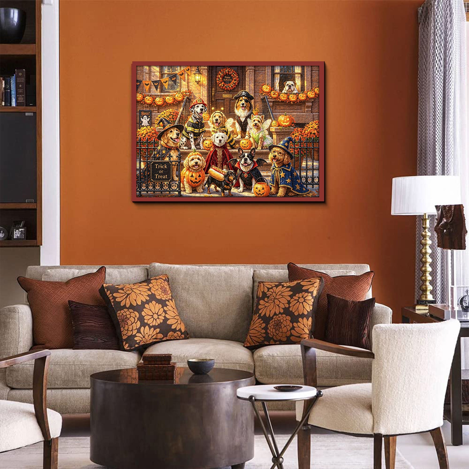 Trick-or-Treat Pups Jigsaw Puzzle 1000 Pieces