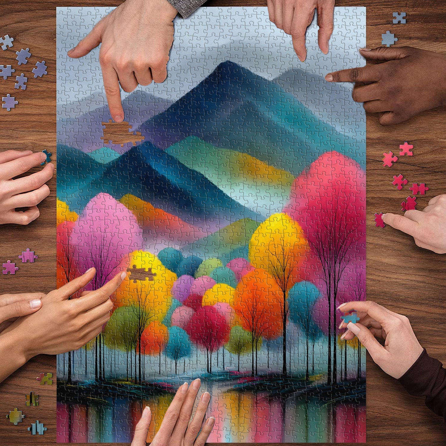 Colorful Landscape Jigsaw Puzzle 1000 Pieces