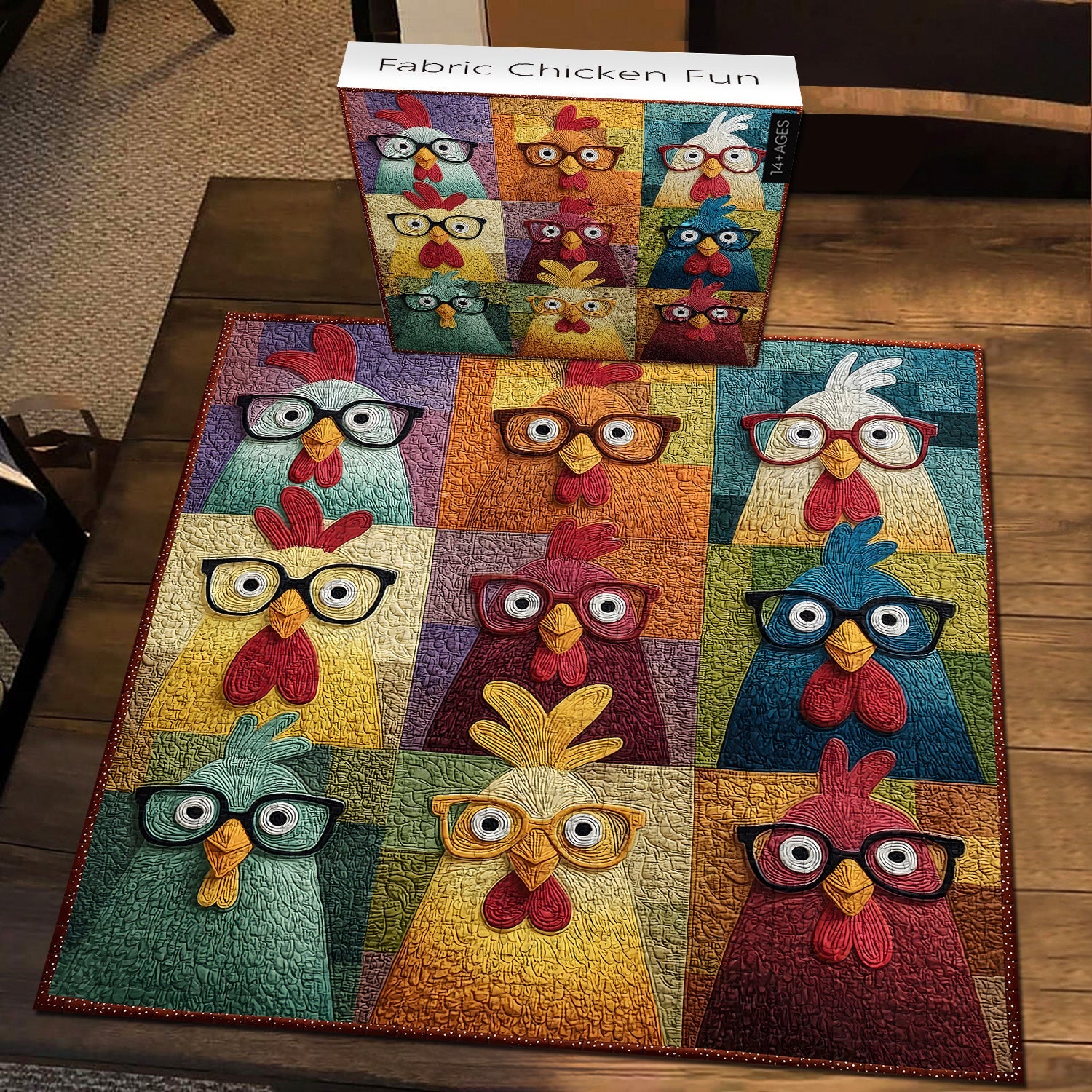 Stoff-Huhn-Spaß-Puzzle, 1000 Teile