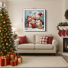 Beaded Snow Family Jigsaw Puzzle 1000 Pieces