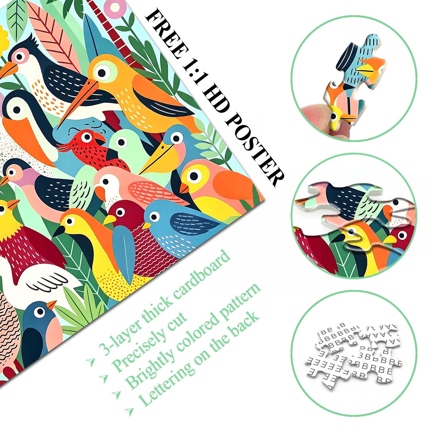 Tropical Bird Festival Jigsaw Puzzle 1000 Pieces