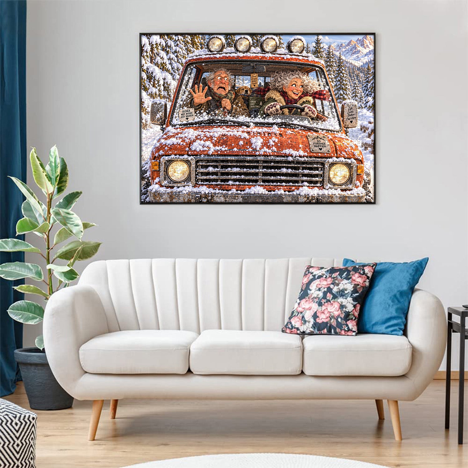Crazy Winter Drive Jigsaw Puzzle 1000 Pieces