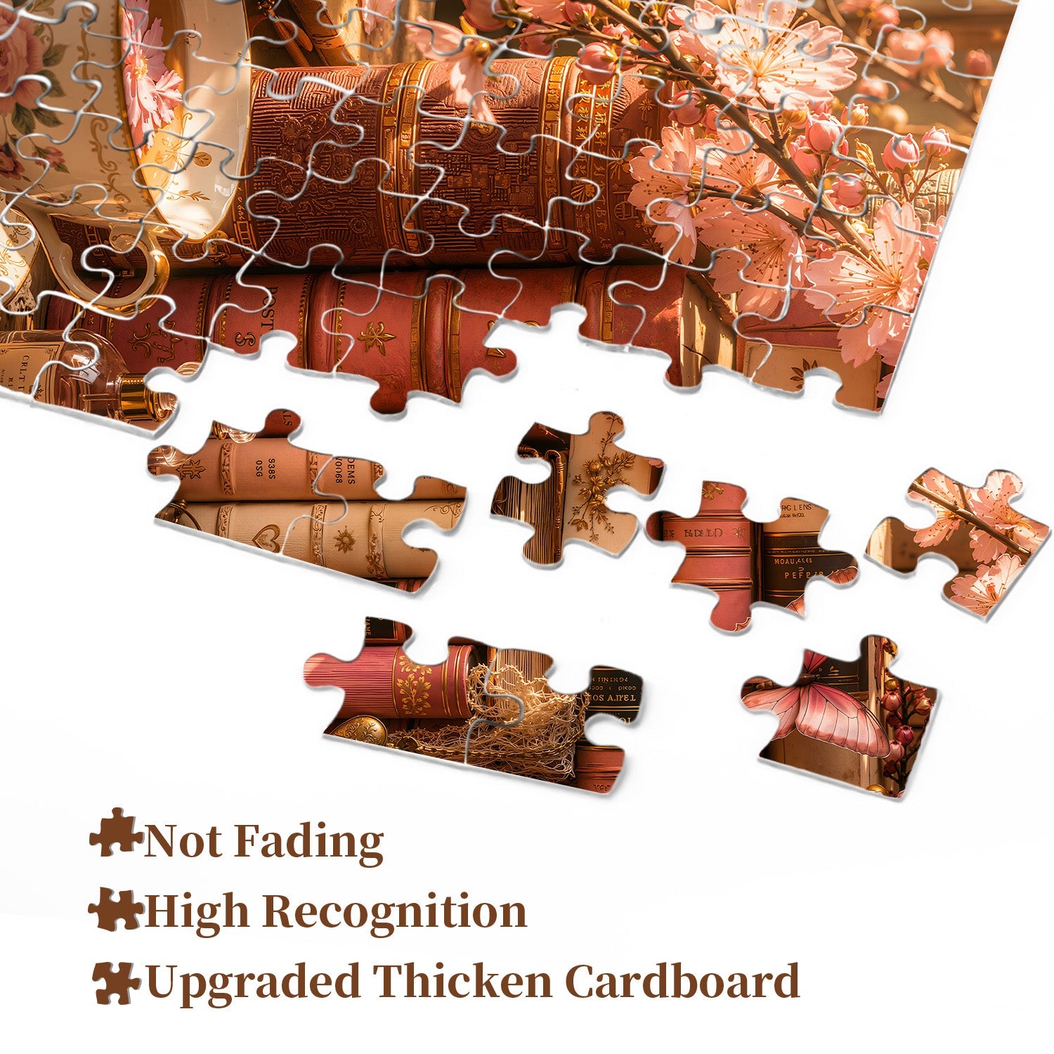 Floral Page Glow Jigsaw Puzzle 1000 Pieces
