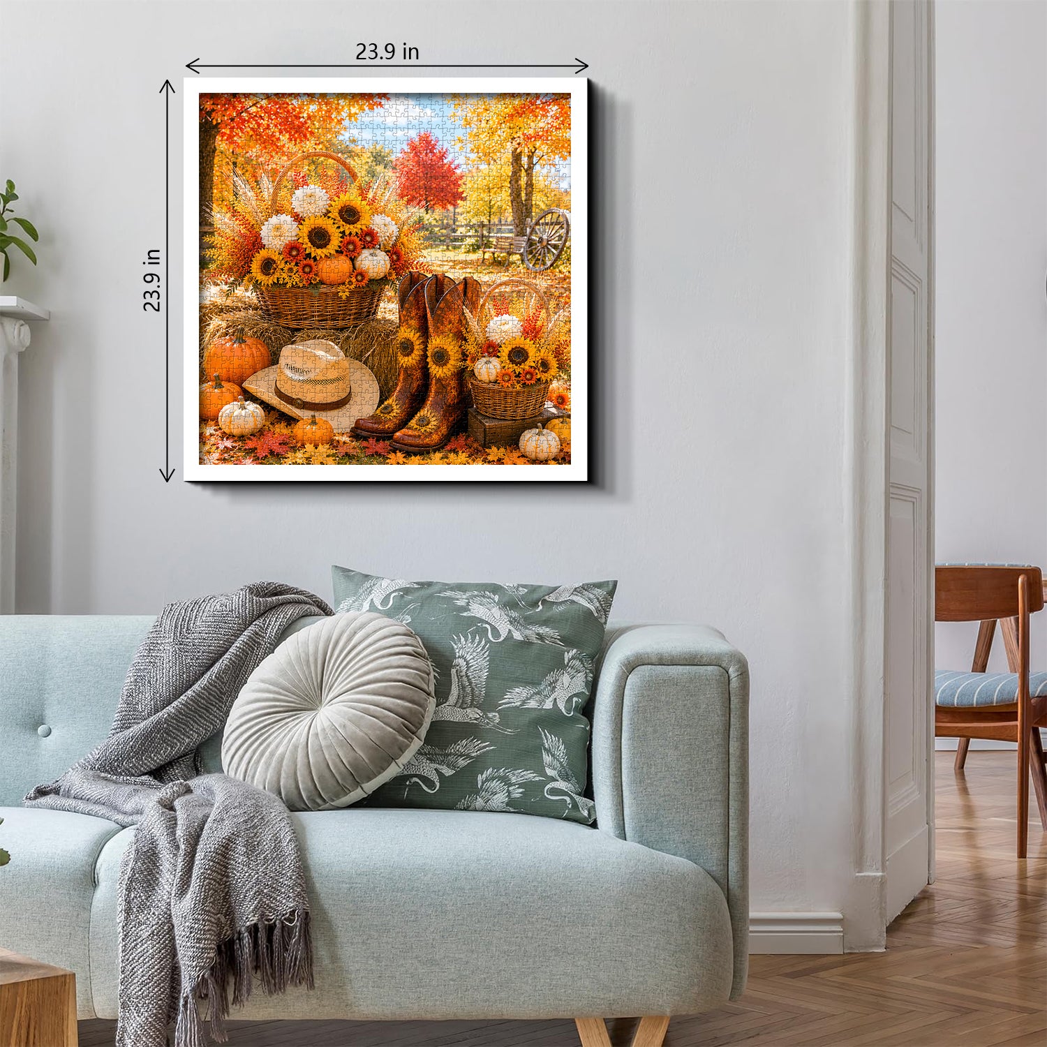 Golden Fall Market Jigsaw Puzzle 1000 Pieces