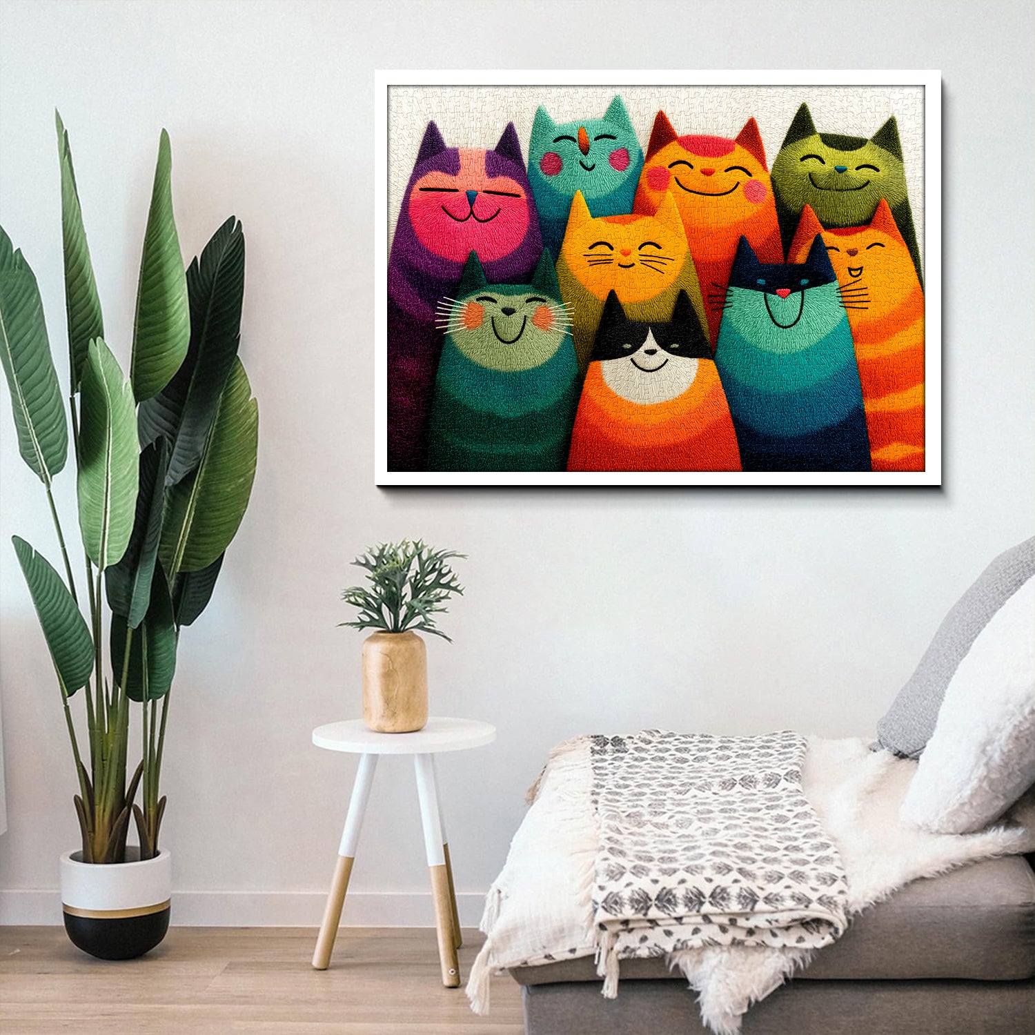 Colorful Cats Jigsaw Puzzle 1000 Pieces