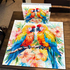 Watercolour Parrots Jigsaw Puzzle 1000 Pieces