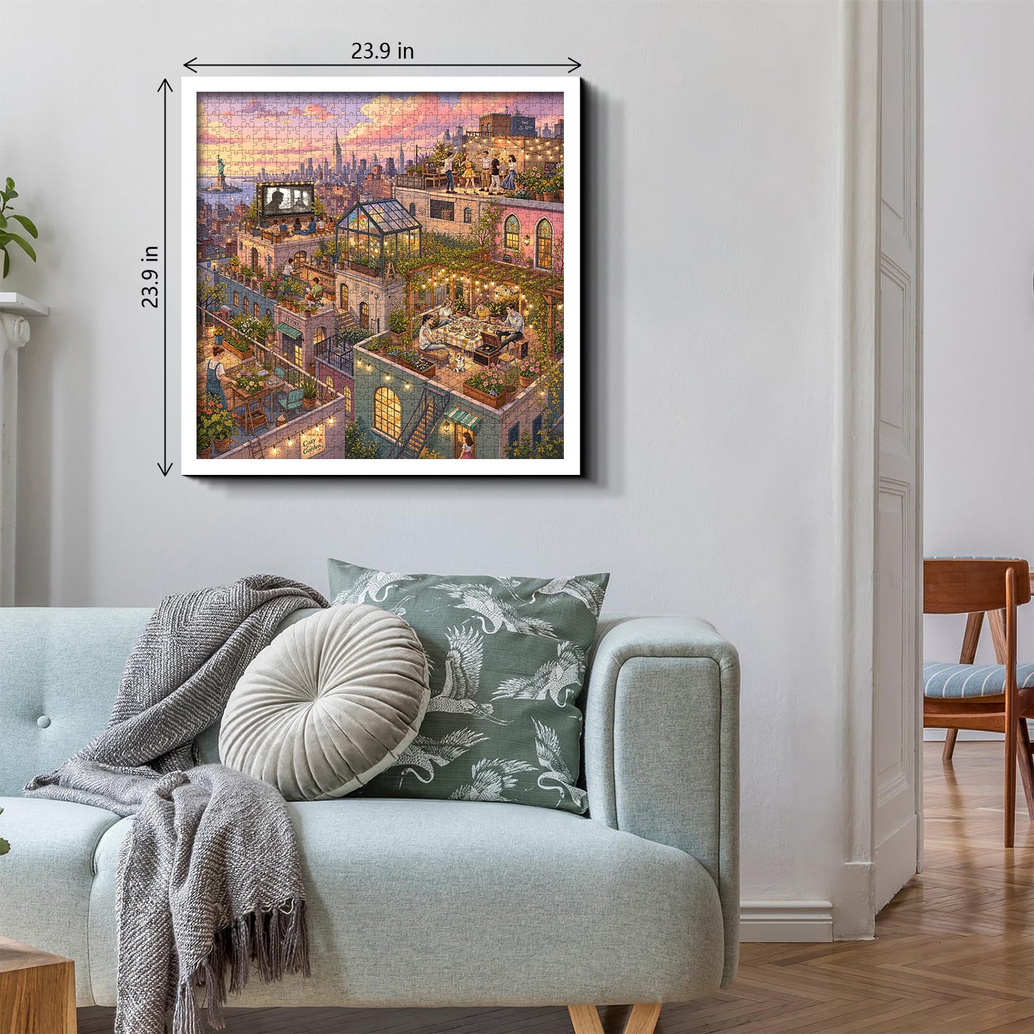 Dusk Rooftops Jigsaw Puzzle 1000 Pieces