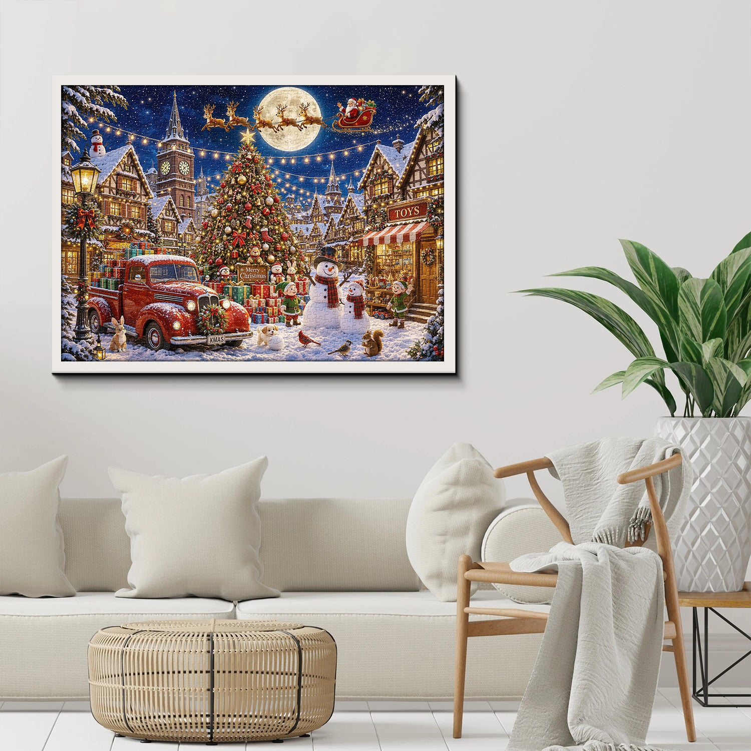 Christmas Town Jigsaw Puzzle 1000 Pieces