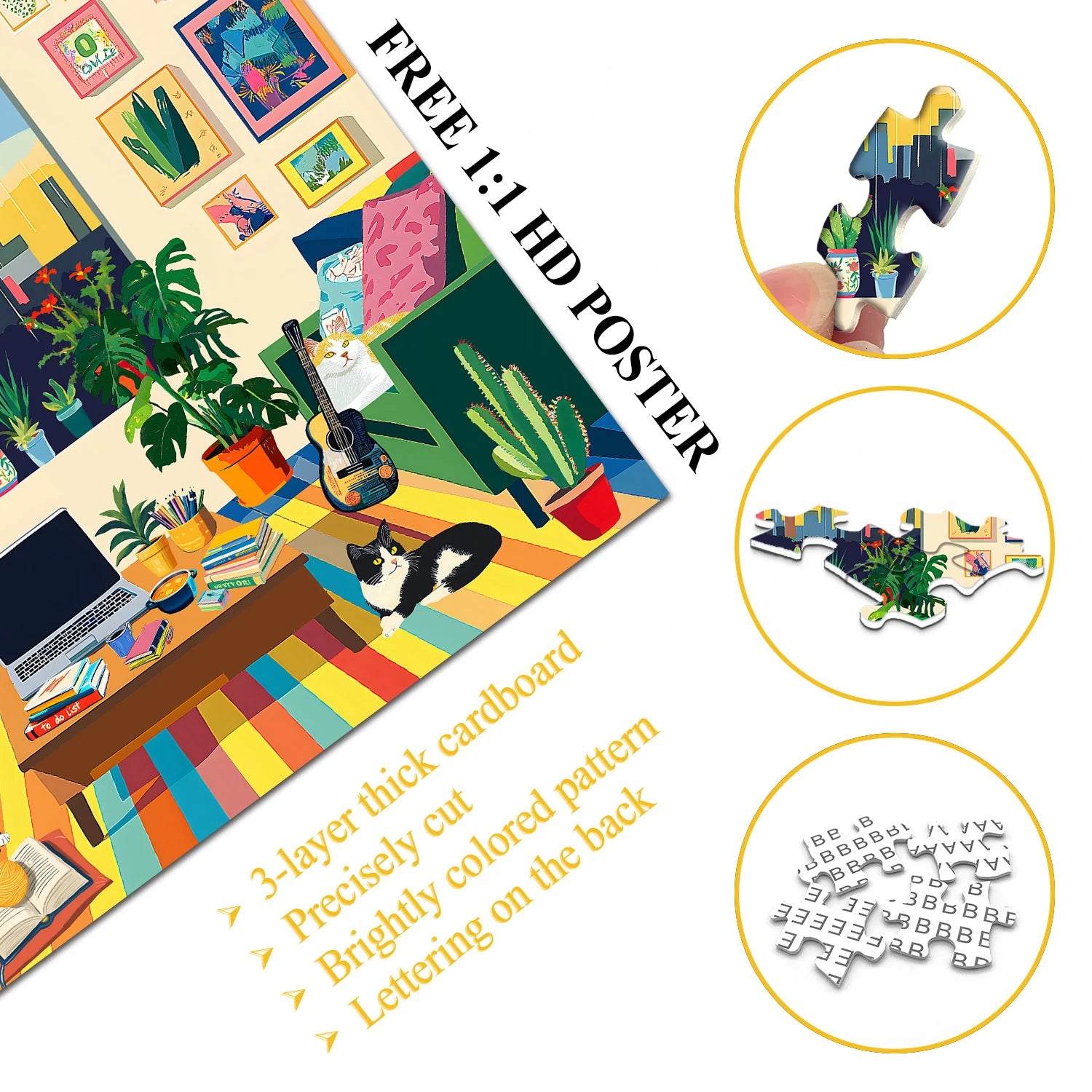 Colorful Room Jigsaw Puzzles 1000 Pieces