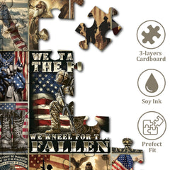 Patriot Veteran Eagle Flag Jigsaw Puzzle 1000 Pieces